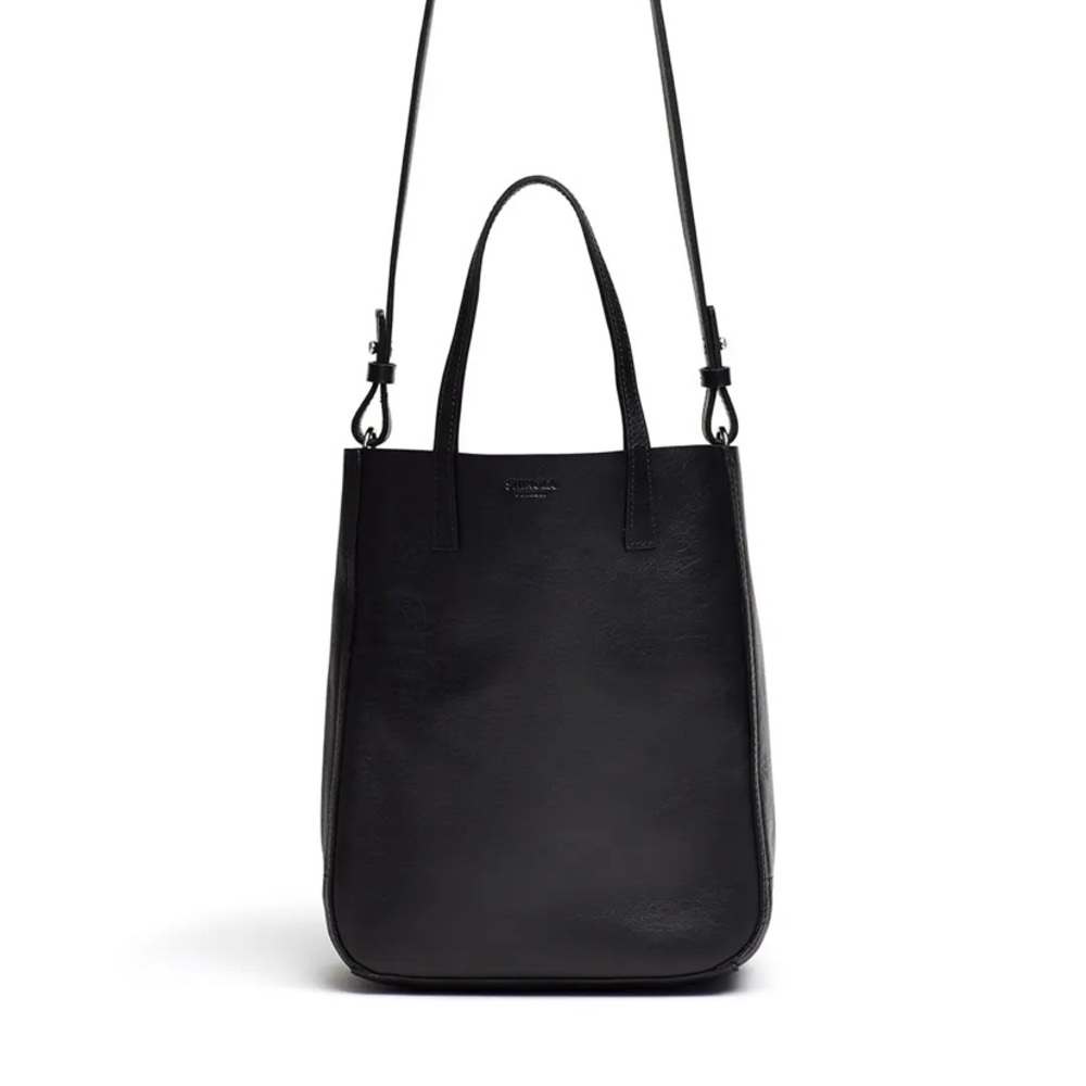 Mini Shopper Tote Shinola Detroit Black Leather Bag (NWOT)